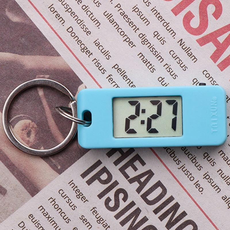 Student Keychain Watch Digital Electronic Watch Quiet Test Pocket Watch High Light Transmission Glass Pocket Watch